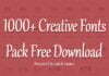 1000+ Creative Fonts