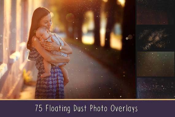 75 Floating Dust Overlays Background