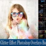 Free 100 Glitter Effect Photoshop Overlays Background