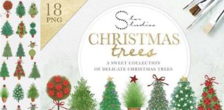 Christmas Trees PNG Pack