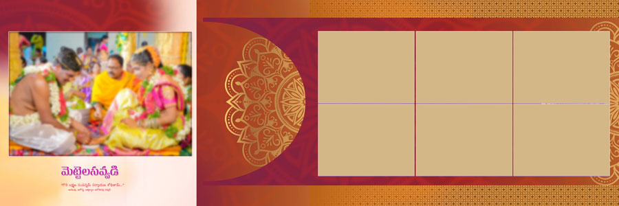 Indian Wedding Album Design PSD