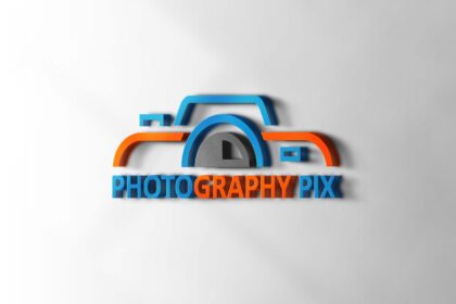 Free Download 3D Clean PSD Logo Mock-up