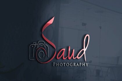 3D Glass Window Logo Mockup
