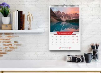 Calendar 2019 PSD Design Free Download