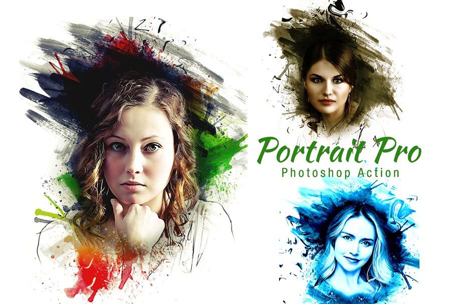 Free Download Portrait Pro Photoshop Action | Luckystudio4u