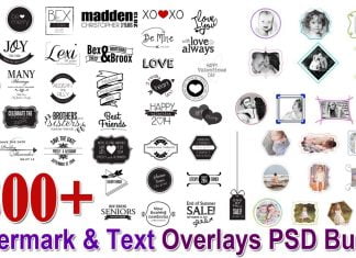 1300+ Watermark & Text Overlays Bundle