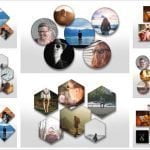 Overlapping Photo PSD Templates