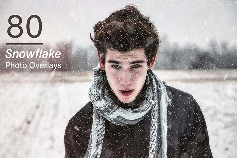 80 Snowflake Photo Overlays Free Download