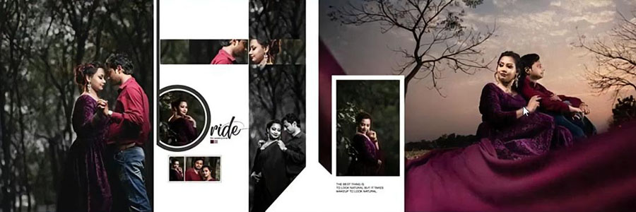 Studio Wedding Album Design Templates 12x36