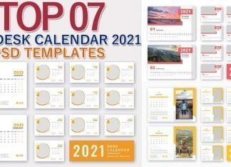 Best Desk Calendar 2021 PSD Templates