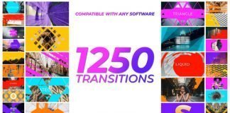 Videohive - 1250 Motion Graphics Transitions Editing Software