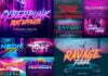 Cyberpunk 80s PSD Text Effects 2020 Free Download