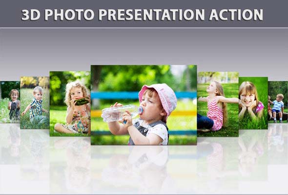 3D Photo Presentation Action