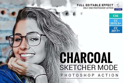 Charcoal Sketcher Mode - Photoshop Action
