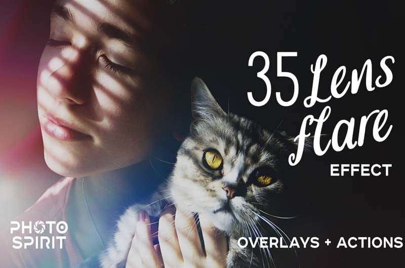 35 Lens Flare Effects Overlays And Actions Pack