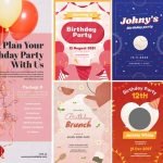 10 Happy Birthday Invitation Flyer PSD And EPS Templates Pack