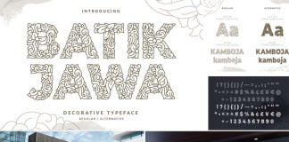 Batik Jawa Decorative Handwritten Creative Fonts