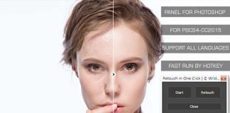 Retouch in One Click V1.0 Photoshop Panel Free Download
