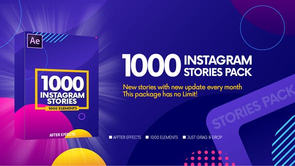 Videohive - 1000 Instagram Stories Pack