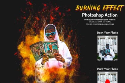 Burning Effect Photoshop Action
