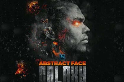 Galaxy-Abstract-Face-Photoshop-Action