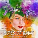 Notes of Paint photoshop action