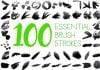100 Essential Brush Strokes Pack Free Download