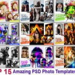 Top 15 Amazing PSD Photo Templates Pack
