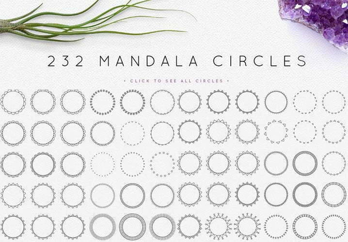 232 Mandala Circles