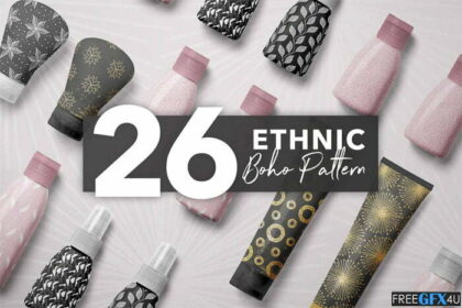 Free Download 26 Ethnic Boho Patterns
