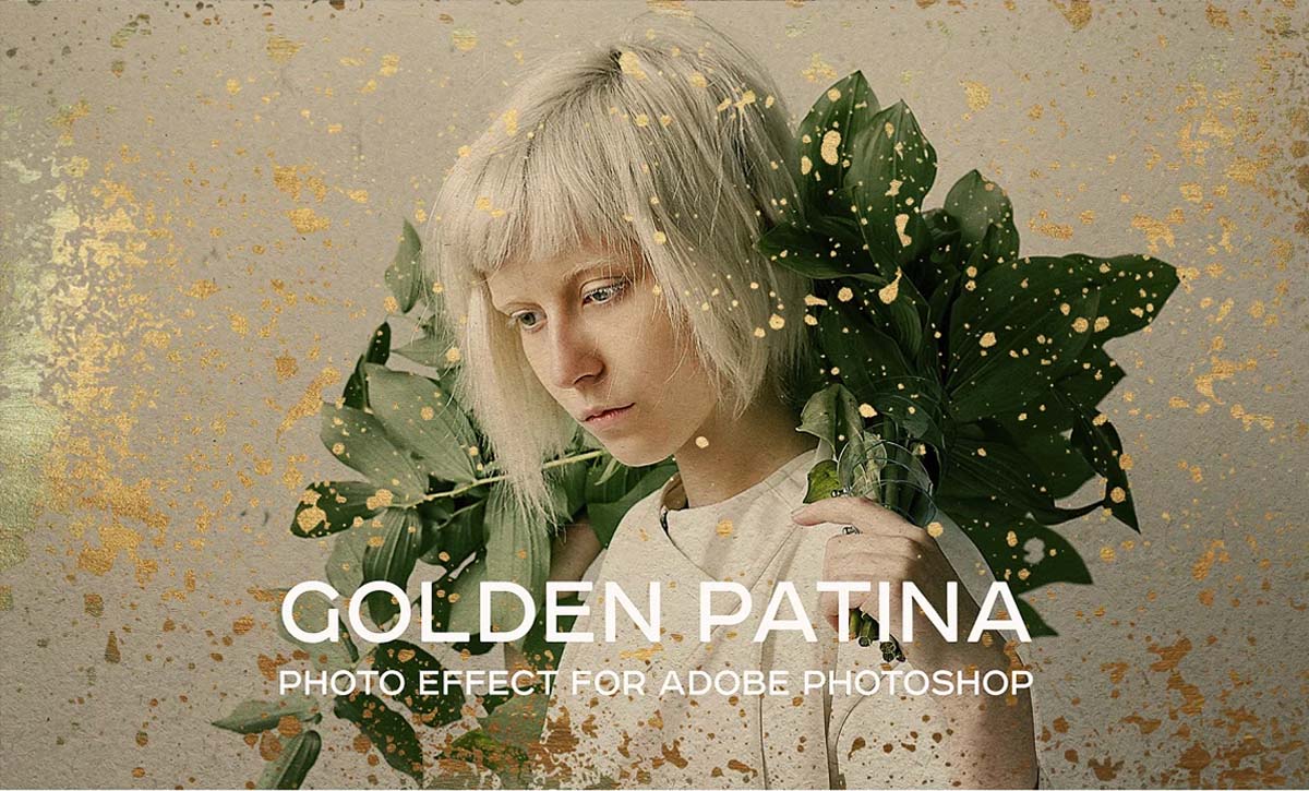 Golden Patina Photo Effect