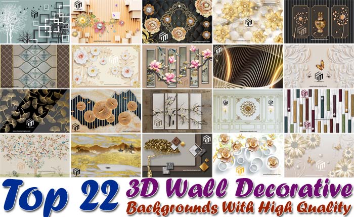 Top 22 3D Wall Decorative Backgrounds With High Quality