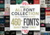 All Fonts Collection Mega Typeface Bundle