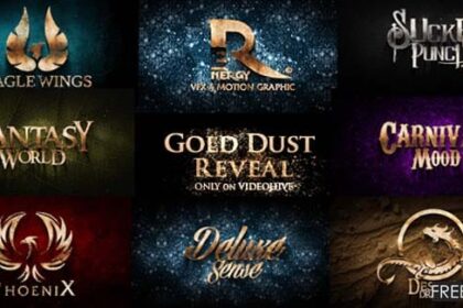 Download Gold Dust Reveal After Effects Template
