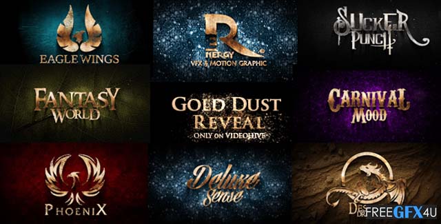 Download Gold Dust Reveal After Effects Template