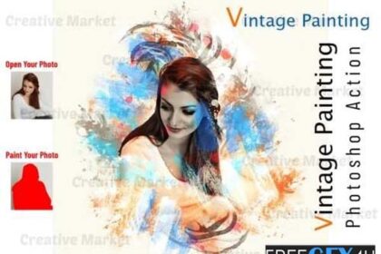 Vintage Painting Photoshop Action