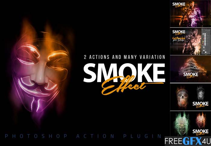 Smoke Effect Photoshop Action Free Download