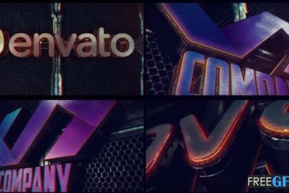 Cinematic Metal Logo Intro Project For After Effects