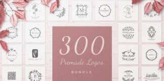 Free Download 300 Premade Logos Bundle
