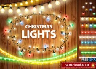 Free Download Christmas Lights Decorations Pack