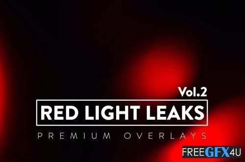 Red Light Leaks Overlays Vol.2