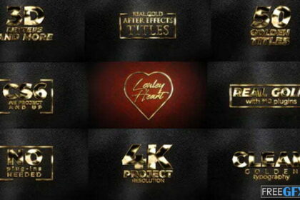 Free Download Videohive - Real Gold Titles