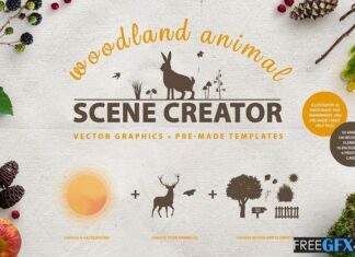 Free Download Woodland Animal Scene Creator