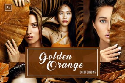 Golden Orange (Color Grading) Photoshop Action