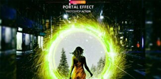 Free Download Portal Effect Photoshop Action