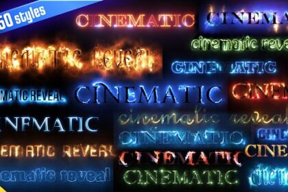 Videohive - 50 Cinematic Text Styles 16993384