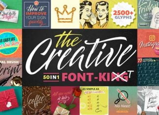 50 in 1 Creative Fonts Pack Free Download