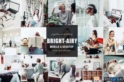Brhit Airy - Photoshop Action & Lightroom Presets