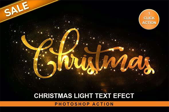 Christmas Text Effect Photoshop Action