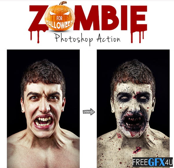 Zombie Photoshop Action